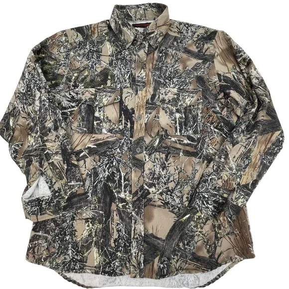 2 Pc True Timber Camo Mens Hunting Outfit Shirt/Pants True Timber Soft Med 36" - Picture 6 of 12